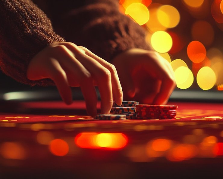 Layar dealer langsung roulette di aplikasi mobile abangda88 dengan antarmuka pembelian chip dan chat real-time