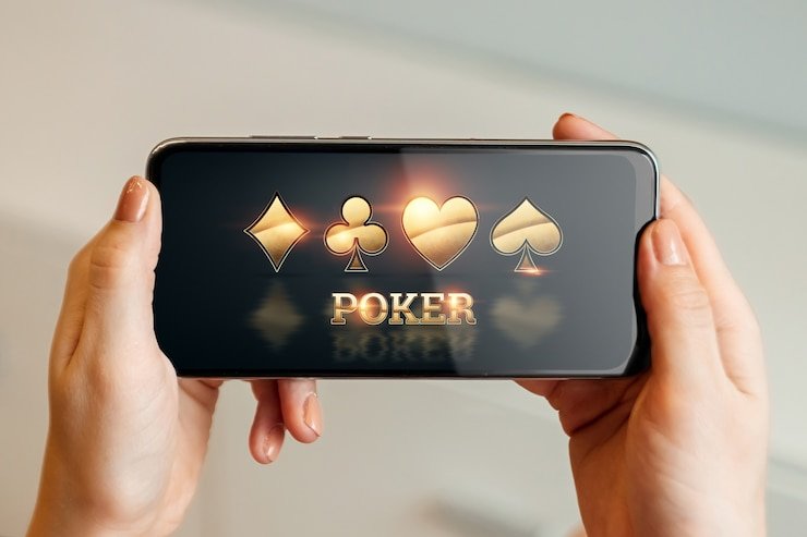 Tampilan layar permainan Red Tiger di aplikasi mobile abangda88 menampilkan meja dealer, kartu pemain, dan tombol aksi
